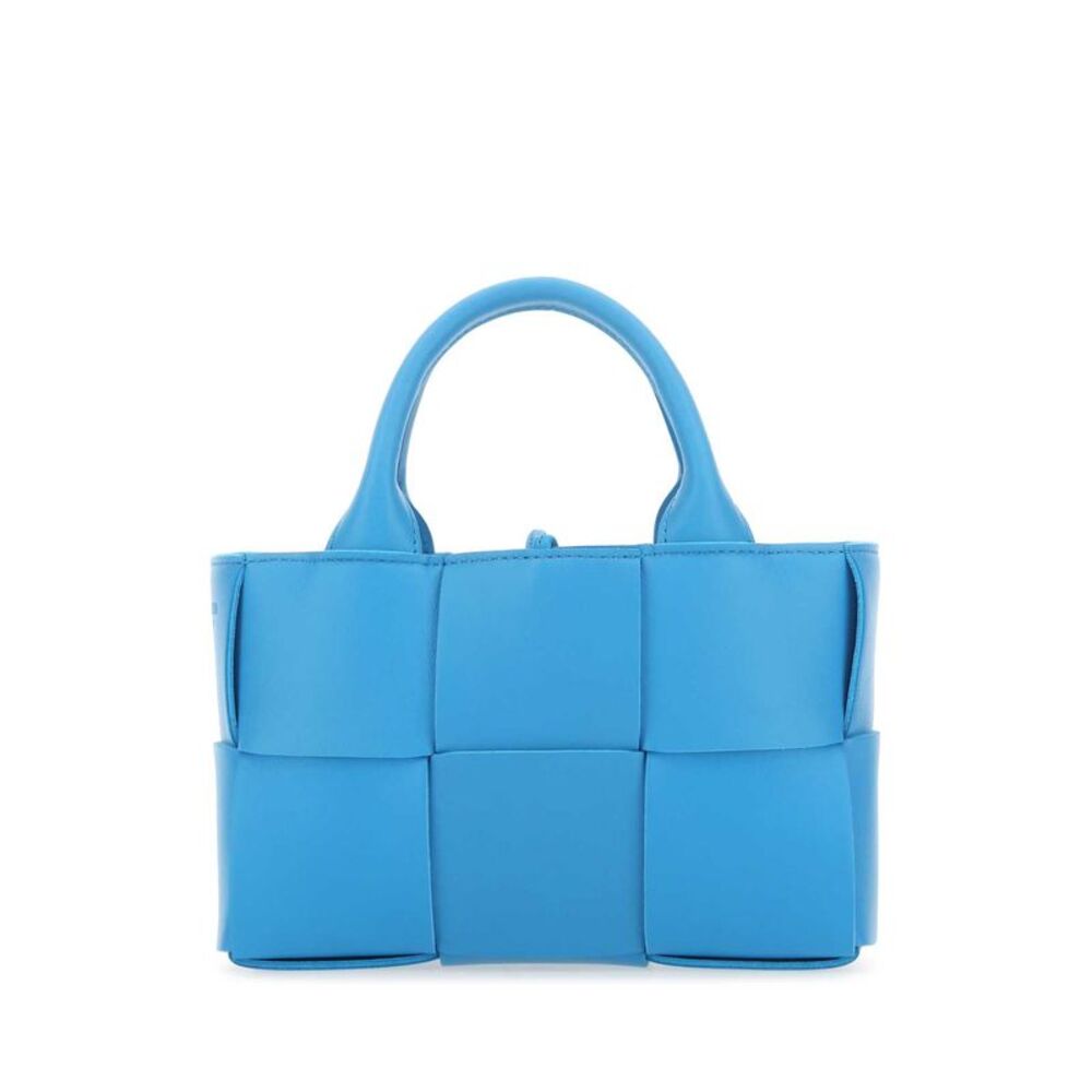 Bottega Veneta Women Turquoise Leather Candy Arco Handbag